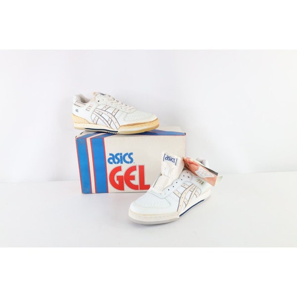 NOS Vtg 90s Asics Mens 10.5 Spell Out Intensity Gel Sneakers Shoes White AS IS, Vintage Mens Asics Shoes, 1990s Asics Shoes, Mens Sneakers