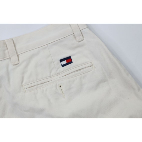 90s Tommy Hilfiger Mens 33 Pleated Above Knee Cot… - image 7