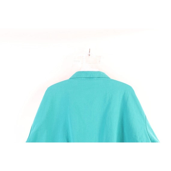 90s Streetwear Mens 3XL Faded Blank Full Zip Coll… - image 7