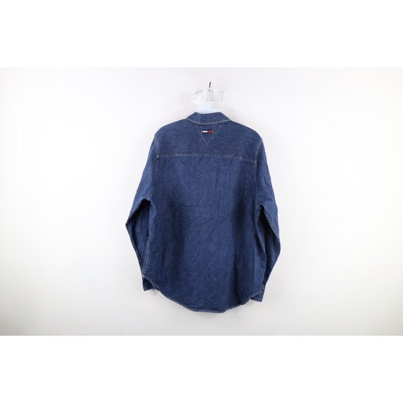 90s Tommy Hilfiger Womens Medium Faded Spell Out … - image 10