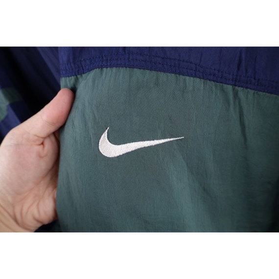 90s Nike Mens Size XL Mini Swoosh Lined Windbreak… - image 4