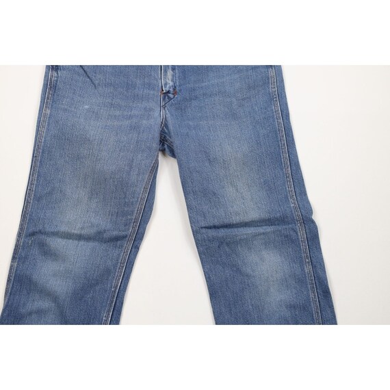 70s Streetwear Mens 34x30 Distressed Wide Leg Bel… - image 3