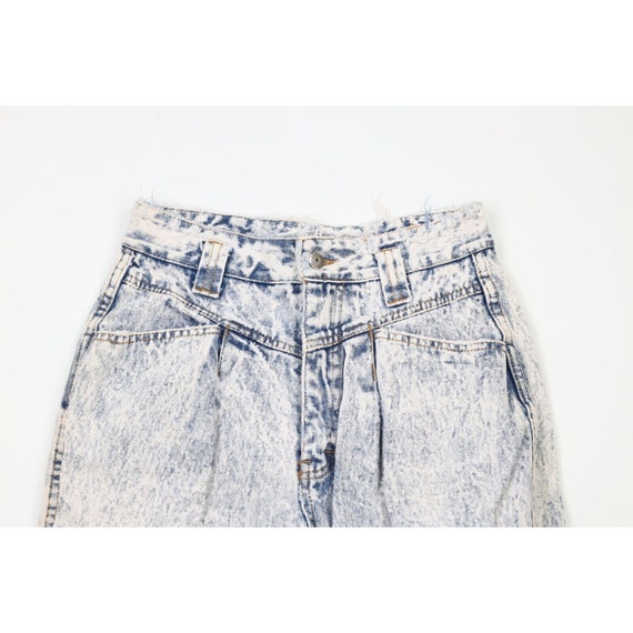 90s Streetwear Womens 26 Distressed Acid Wash Ple… - image 2