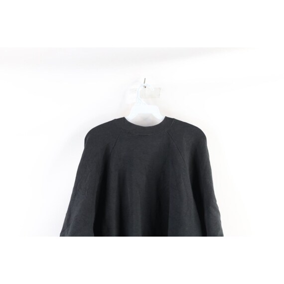 90s Streetwear Womens 3XL Faded Blank Crewneck Sw… - image 8