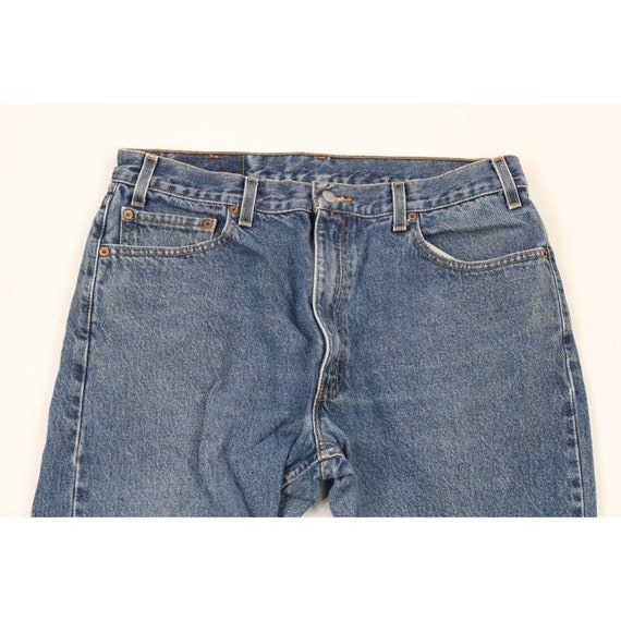 90s Levis 505 Mens 34x30 Distressed Regular Fit S… - image 2