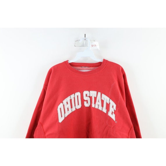 90s Mens Large Distressed Heavyweight Ohio State … - image 2