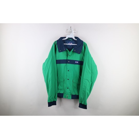 90s Streetwear Mens XL Color Block Lined Windbreak