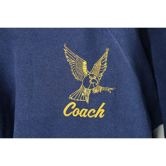 80s Womens Large Faded Spell Out Softball Coach C… - image 4