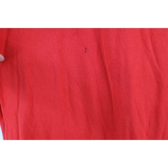 90s Streetwear Mens XL Distressed Blank Pocket T-… - image 5