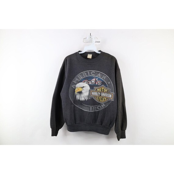 80s Harley Davidson Mens Medium Faded Spell Out Eagle Crewneck Sweatshirt USA 80s Harley Davidson Crewneck Sweatshirt 80s Harley Davidson Etsy UK