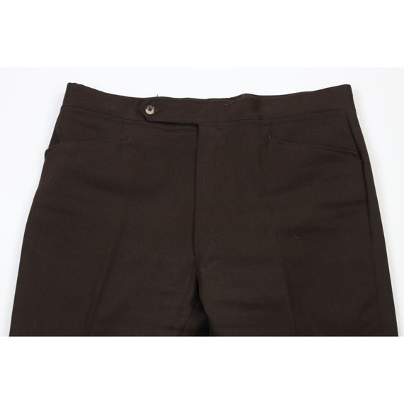 70s Streetwear Mens 38x30 Faded Knit Wide Leg Bel… - image 2