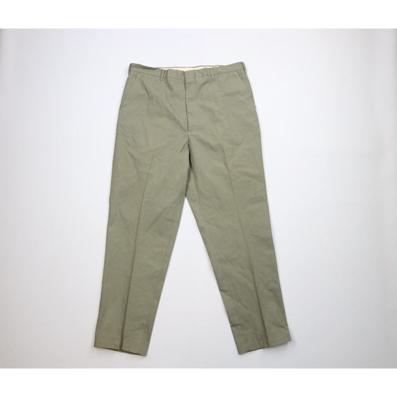 70s Streetwear Mens 36x29 Flat Front Straight Leg… - image 1