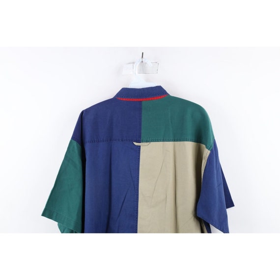 90s Streetwear Mens Large Faded Rainbow Striped C… - image 9