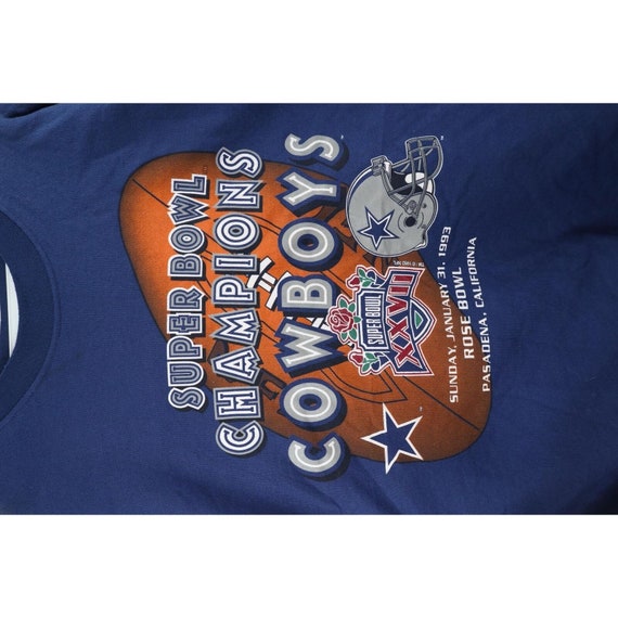 90s Mens 3XL Super Bowl XXVII Champs Dallas Cowbo… - image 4