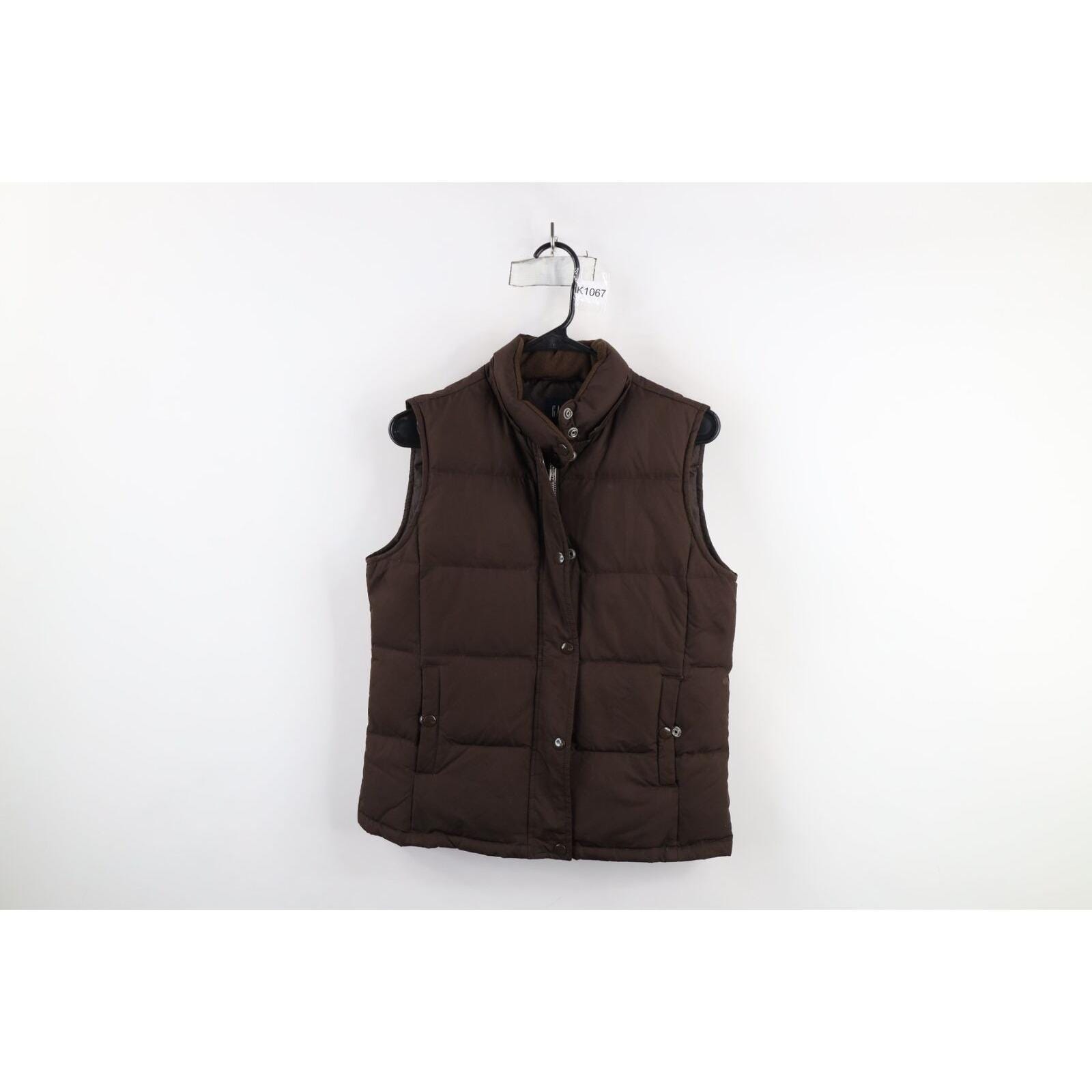 Vintage Y2K Gap Womens Size Small Faded Full Zip Puffer Vest
