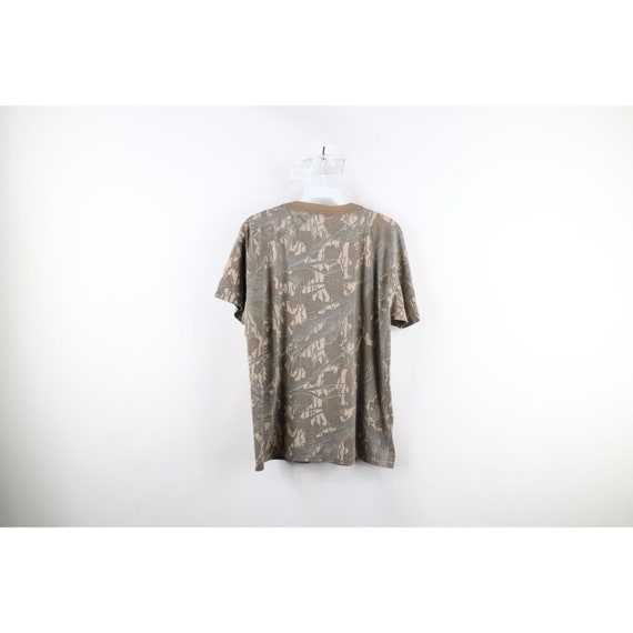 90s Streetwear Mens Medium Distressed Camouflage … - image 7