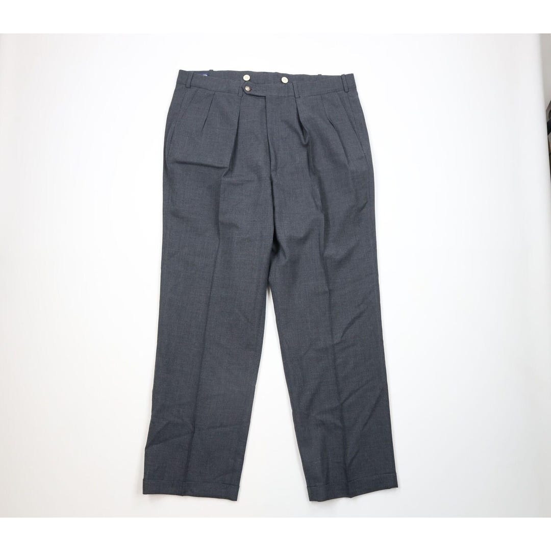 Lands' End Men's Pleated Comfort Waist Year'rounder Trouser - 30