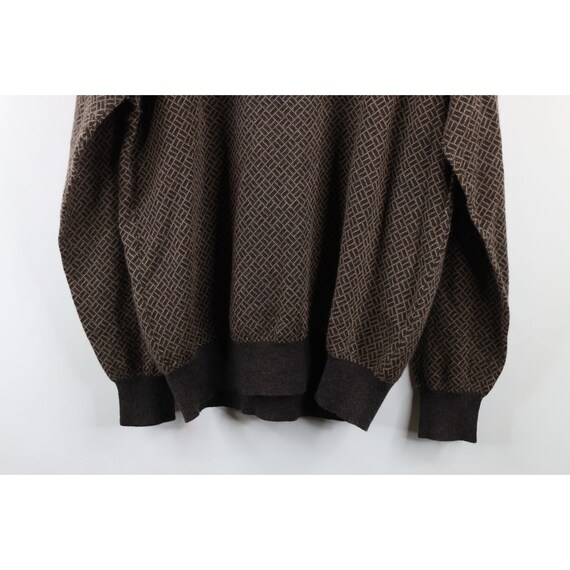 90s Streetwear Mens XL Wool Silk Cashmere Knit Co… - image 7
