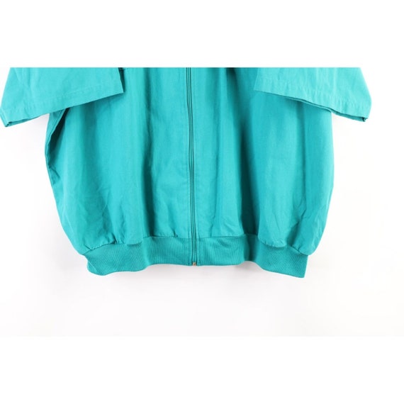 90s Streetwear Mens 3XL Faded Blank Full Zip Coll… - image 3