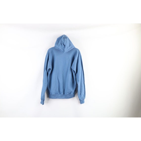 90s Streetwear Mens Size Small Faded Blank Hoodie… - image 5