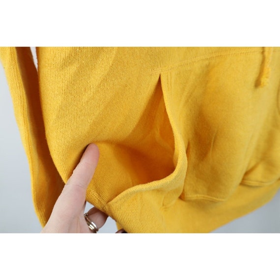 70s Streetwear Womens Medium Distressed Blank Hoo… - image 6