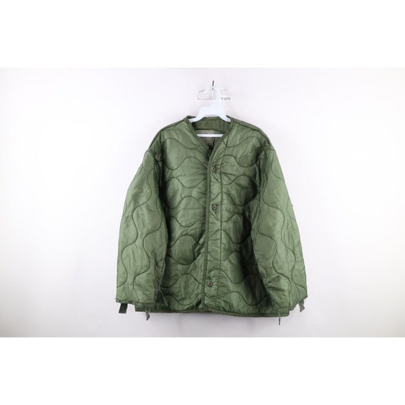 90s Mens Large Military Issued Cold Weather Coat … - image 1