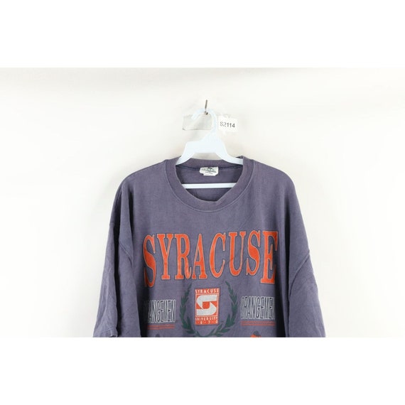 90s Mens XL Faded Spell Out Syracuse University S… - image 2