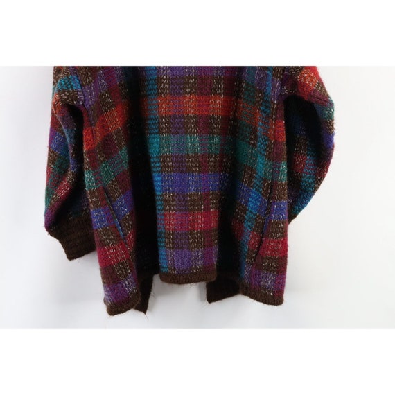 70s Streetwear Womens Medium Rainbow Chunky Knit … - image 8