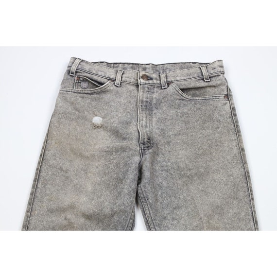 80s Levis Silver Medal Mens 32x32 Distressed Acid… - image 2