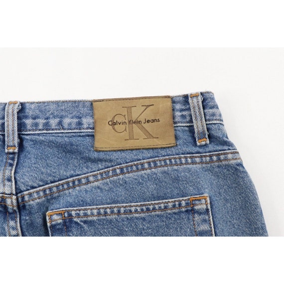 90s Calvin Klein Womens 14 Thrashed Straight Leg … - image 8