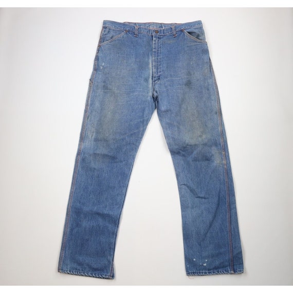 70s Big Mac Mens 40x34 Distressed Wide Leg Bell B… - image 1