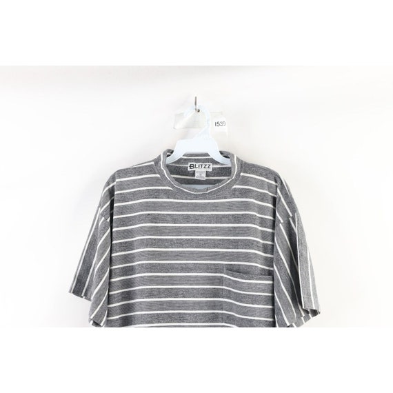 90s Streetwear Mens Size Small Striped Color Bloc… - image 2