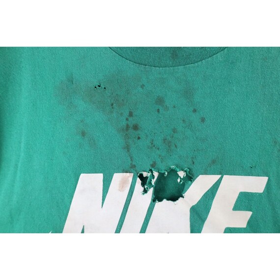 90s Nike Air Mens Medium Thrashed Big Swoosh T-Sh… - image 7