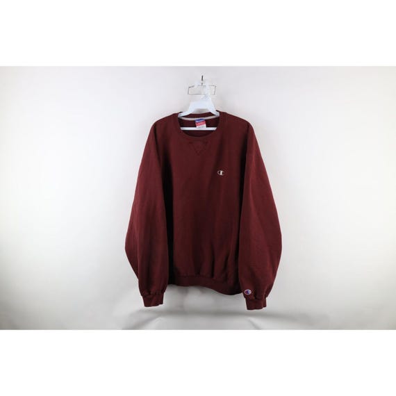 Burgundy champion crewneck hot sale