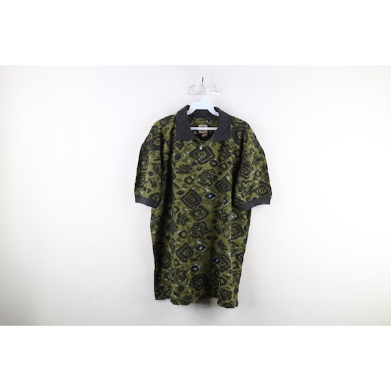 90s Streetwear Mens Large Faded Abstract Baggy Fi… - image 1