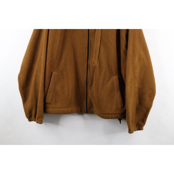 90s Orvis Mens Large Faded Blank Full Zip Fleece … - image 3