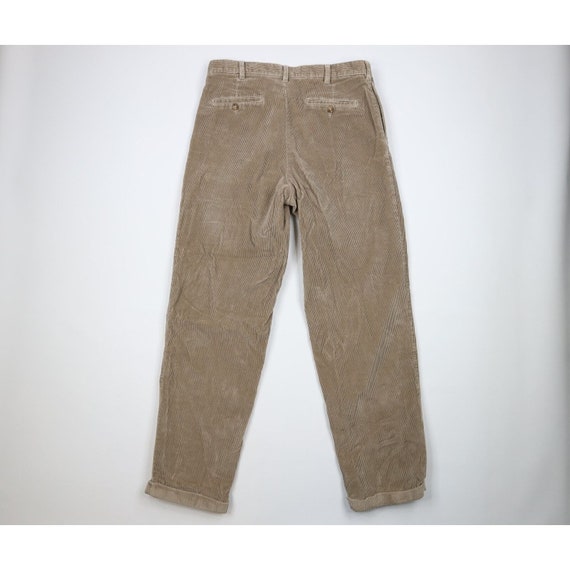 90s Streetwear Mens 34x32 Distressed Pleated Cuff… - image 9