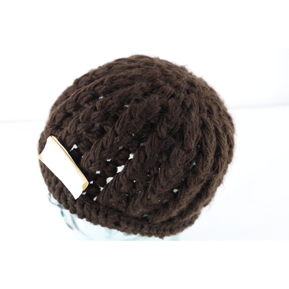 NOS Vintage 60s 70s Streetwear Hand Crochet Cable… - image 2