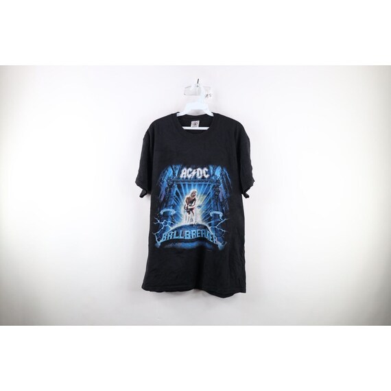 90s Mens Large 1996 World Tour Ballbreaker ACDC Band T-shirt Black 