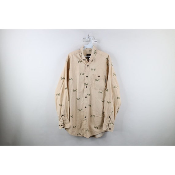 90s Woolrich Mens Large Geese Duck All Over Print 