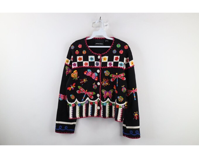 Vintage 90’s Michael Simon Woven Knit Colorful Size XL