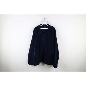 Lands' End Ladies Navy Blue Lightweight Jacket with Hood Zip