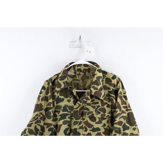70s Streetwear Mens XL Faded Frogskin Camouflage … - image 2