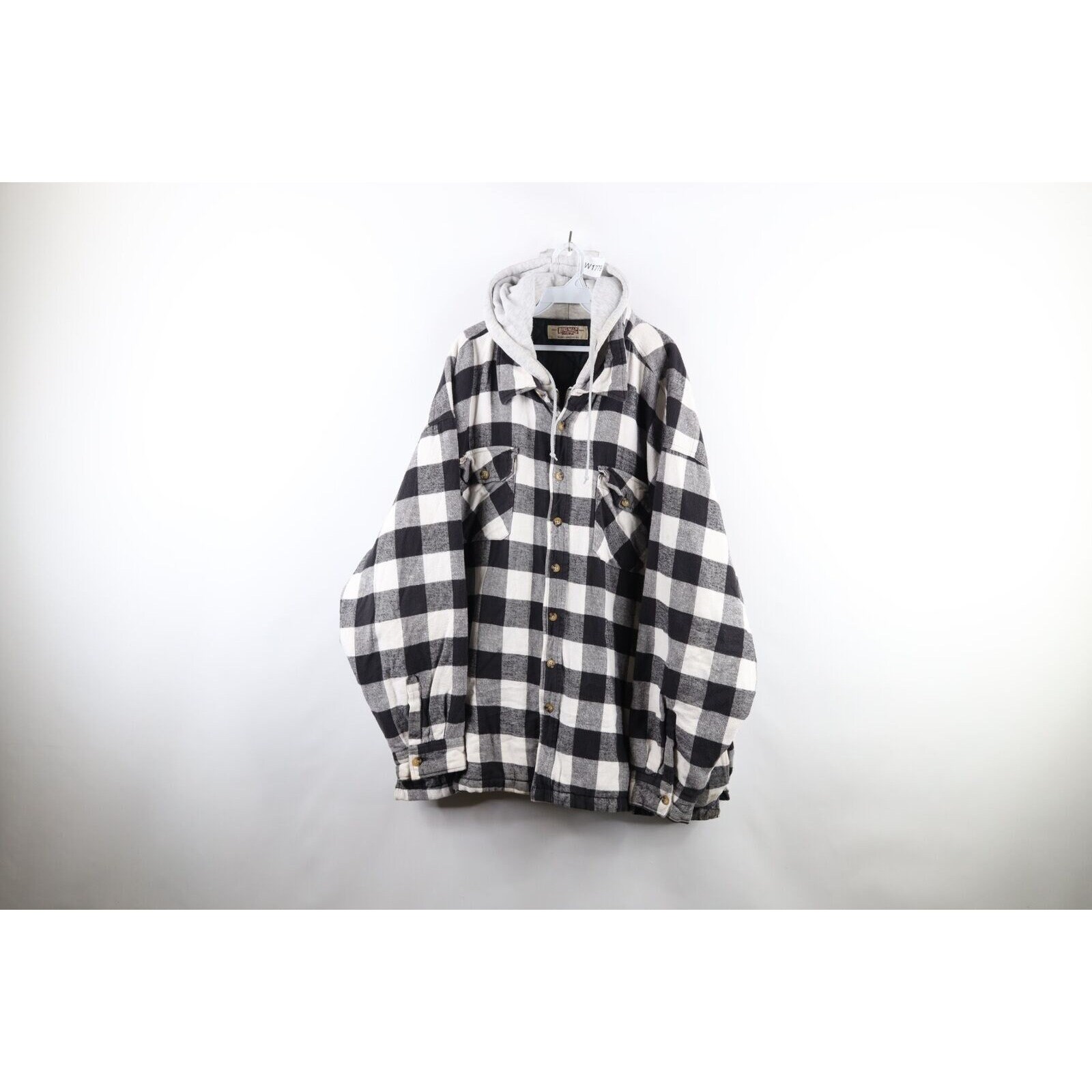 90s Streetwear Mens 4XLT Quilted Flannel Hooded Shirt Jacket Jac Shirt Plaid Vintage Hooded Shirt Jacket Mens Vintage Jacket Jac Shirt Etsy Canada