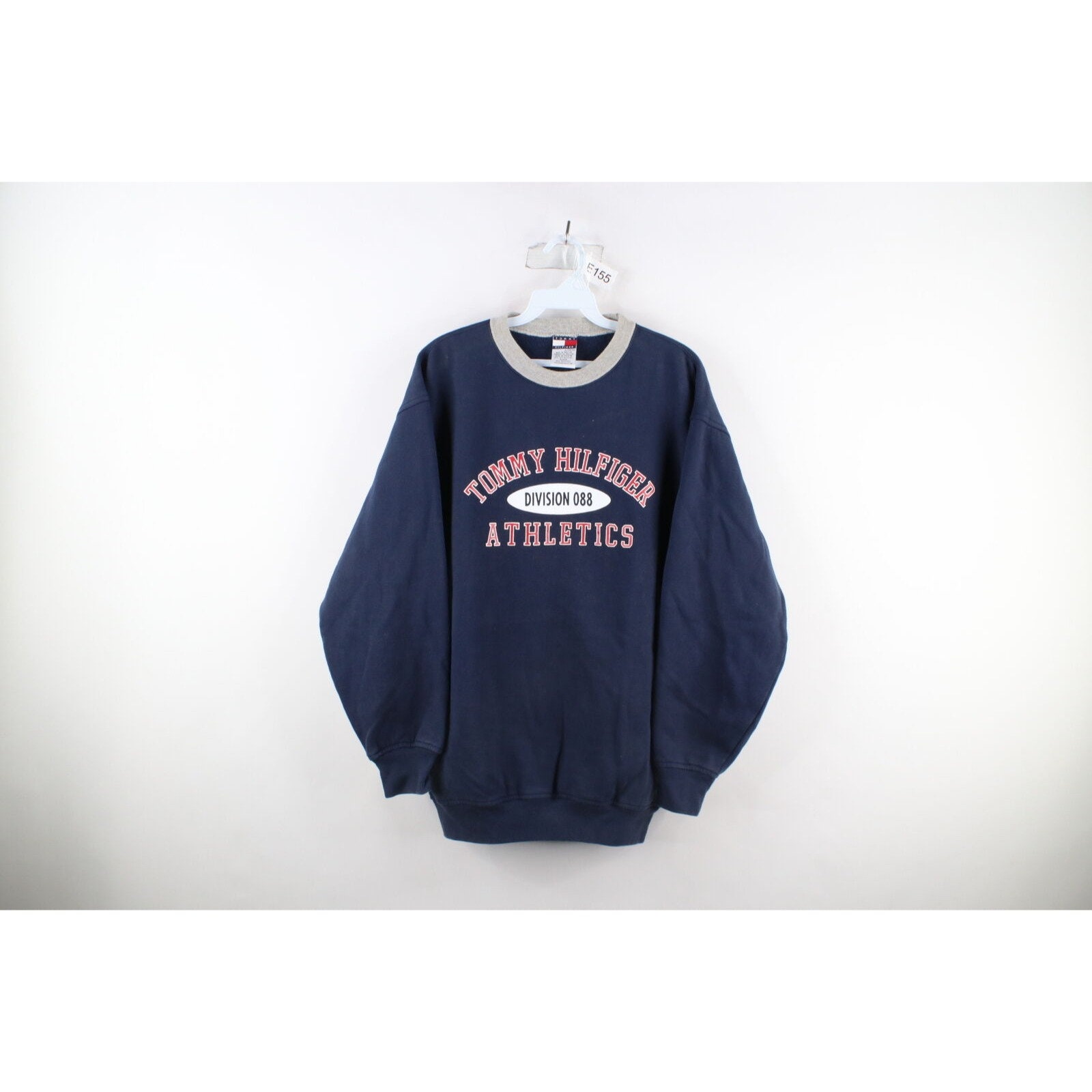 Jaqueta de atletismo vintage Tommy Hilfiger esporte veludo preta