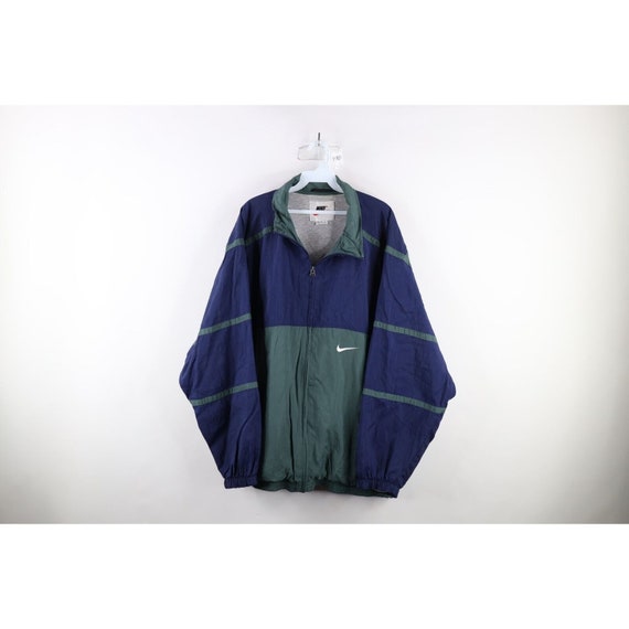 90s Nike Mens Size XL Mini Swoosh Lined Windbreak… - image 1