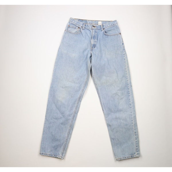 90s Levis 560 Mens 33x34 Distressed Loose Fit Tapered Leg Denim Jeans, Vintage Levis 560 Loose Fit Jeans, 1990s Levis Jeans, Tapered Leg