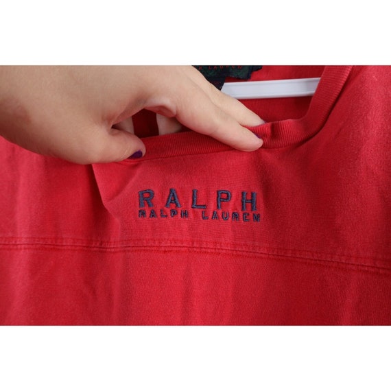 90s Ralph Lauren Womens Large Faded Spell Out Nig… - image 5