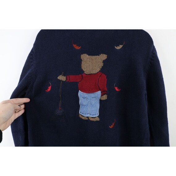 90s Country Primitive Womens Small Faded Bear Fal… - image 10