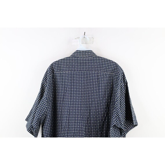 90s Streetwear Mens 2XL Faded Geometric Short Sle… - image 8